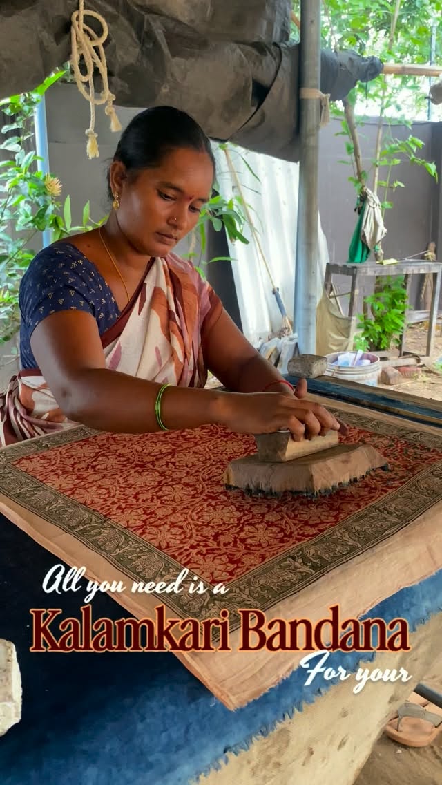 Home All you need is a Kalamkari bandana to elevate your beautiful hair. Crafted with intricate hand-printed motifs and timeless heritage art, it’s the perfect touch of traditional charm for your everyday look. Bring home the art of elegance with Kalakriti.
DM to get yours 🩷
.
#chalreychalreywaal❤️ #kalamkari #qalasiti #indiancraftsmanship